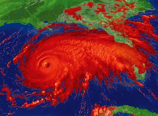 Satellite image of the approaching storm of blood.